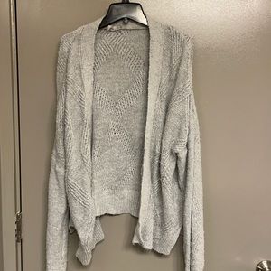 ASOS Tall Gray Cable Cardigan Size 8